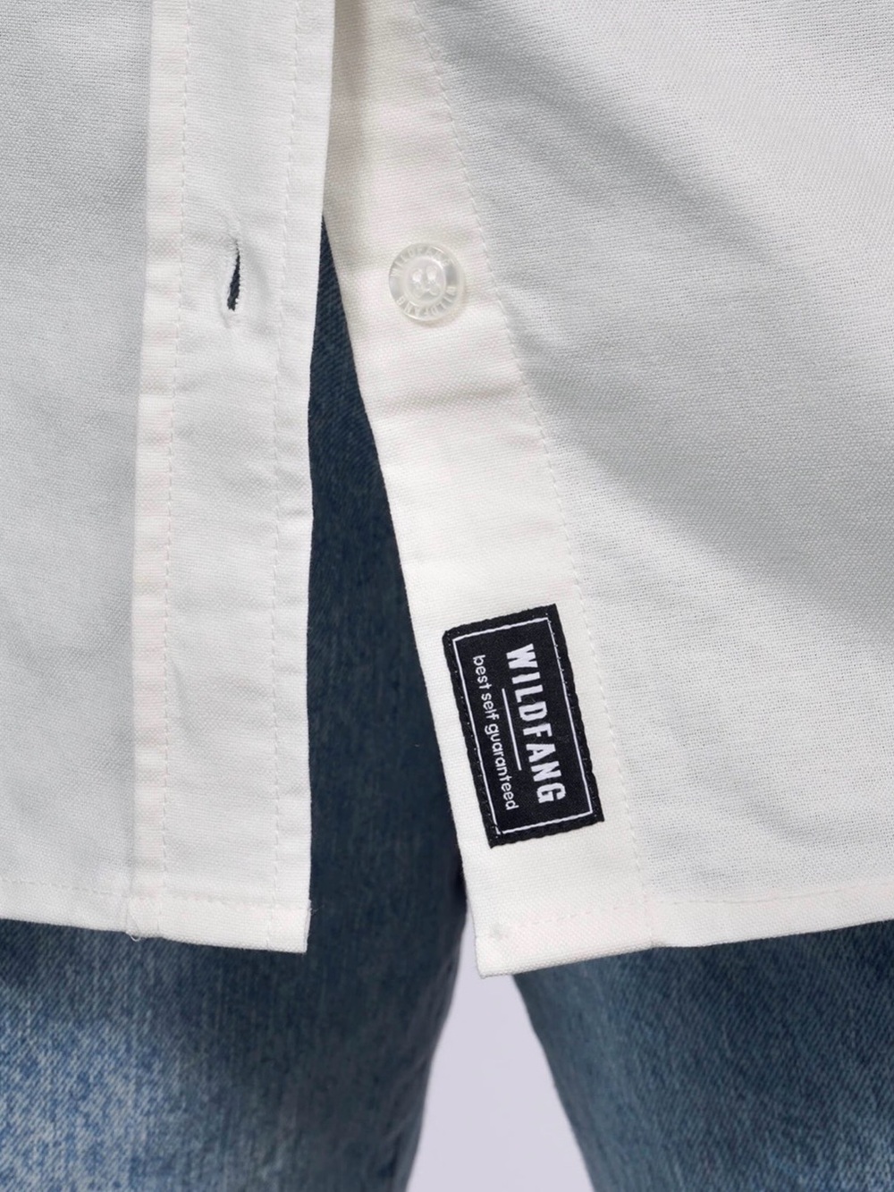 Wildfang x Peanuts Long Sleeve Oxford Button-Up Shirt, Creamy White, 1X - Picture 5 of 11